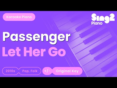 Passenger - Let Her Go (Piano Karaoke)