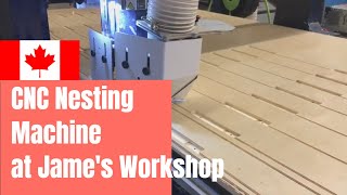Cabinet Making CNC Router Machine at James's Workshop in Canada