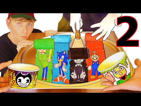 DO NOT EAT Ice Cream Rolls (Part 2) Flavors: Mario, Sonic, Baldi, Bendy Amazing Ice Cream
