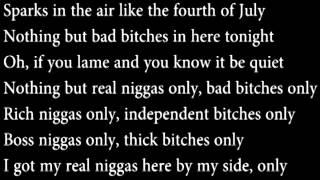 Only Nicki Minaj Ft Drake Lil Wayne Chris Brown lyrics on screen