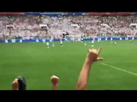 Germany vs Mexico goal seen from inside the stadium - Hirving Lozano goal World Cup 2018