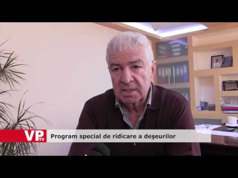 Program special de ridicare a deşeurilor
