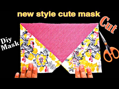 Very Easy New Style Cute Mask - Face Mask Sewing Tutorial - New Pattern Mask - No Fog On Glasses