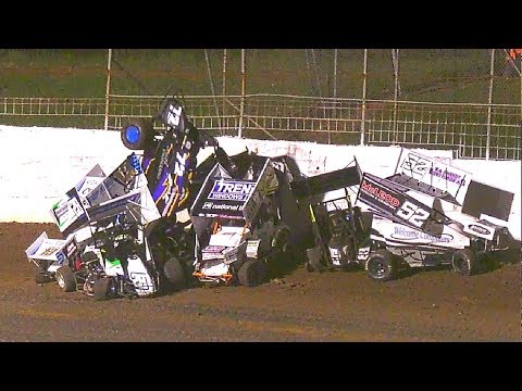 Formula 500 B-Main Pile up   Victorian Title Simpson Speedway 22-12-2018