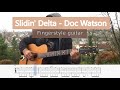 Slidin' delta - Doc Watson (with TABS)
