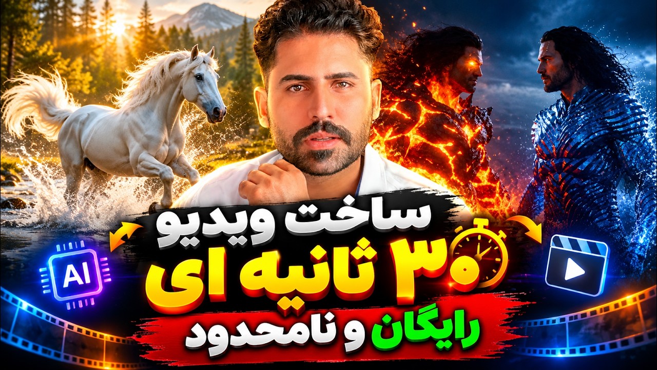 ساخت انیمیشن ۳۰ ثانیه‌ای با هوش مصنوعی | رایگان و نامحدود! 🤯