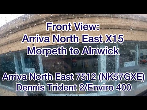 Front View: Arriva North East X15 | Morpeth to Alnwick | 7512/NK57GXE