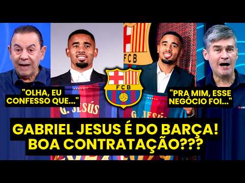 “EU TE FALO! O GABRIEL JESUS NO BARCELONA é UM NEGÓCIO que pode…” NOVO REFORÇO GERA DEBATE!