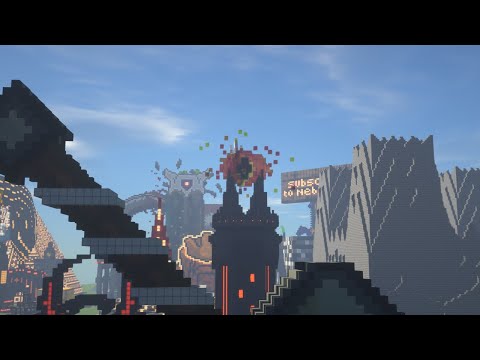Minecraft Eye of Sauron Timelapse [] HARD BUILD