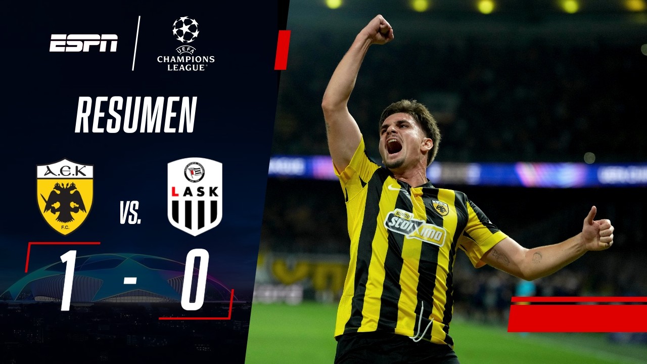 MARIN FROTÓ LA LÁMPARA Y EL AEK SE HIZO FUERTE EN GRECIA POR LA CHAMPIONS | AEK 1-0 LASK | RESUMEN