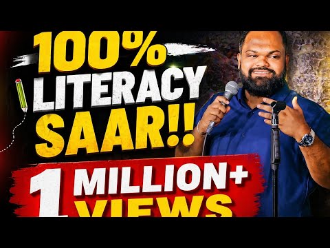100% Literacy Saar Standup comedy by Toby Thomas