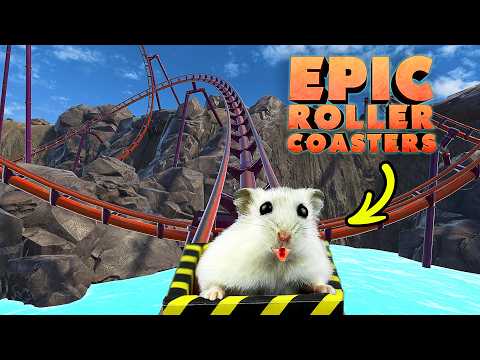 Hamster in EPIC Roller Coaster X Minecraft underground catacomb 😮