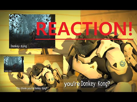 (REACTION) Donkey Kong vs. Winston - Rap Battle.