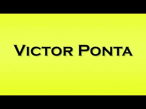 Pronunciation of Victor Ponta