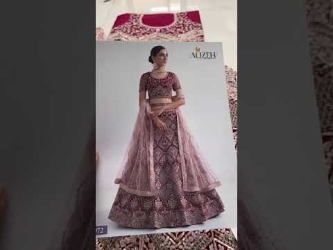 Alizeh Shades Net, Silk Wholesale Bridal Lehenga Catalog – product video thumbnail