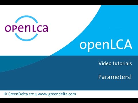 Tutorial: Creating Parameters in openLCA