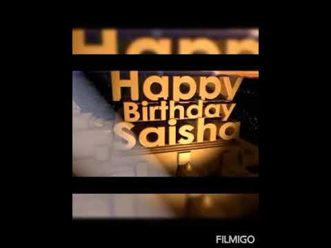 Saisha 7th Birthday surprise wishes