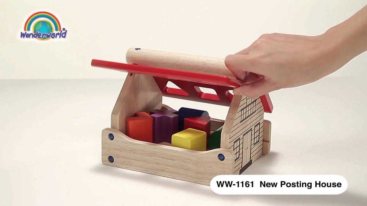 Wonderworld Dřevěná vkládačka Nová pošta
