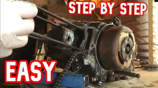 How to Rebuild Pitbike Engine/Swap Crankshafts Part 1