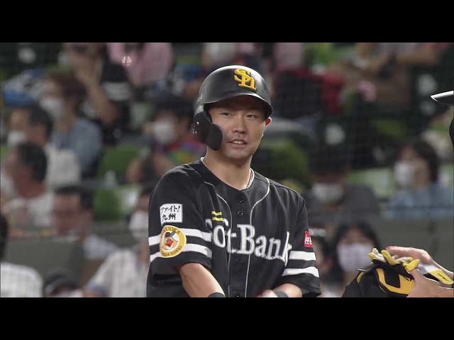 【6回表】チャンスをきっちりものにする!! ホークス・中村晃 反撃のタイムリー!! 2021/8/24 L-H