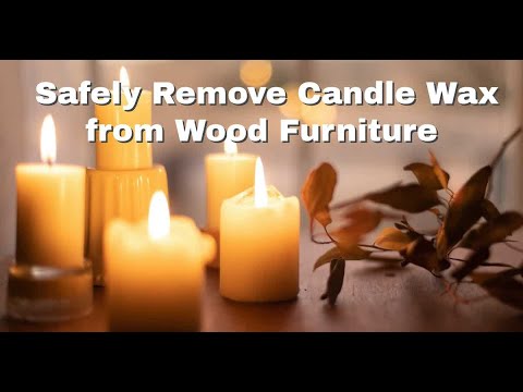 Haley's Hints:  Safely Remove Candle Wax from Wood Furniture
