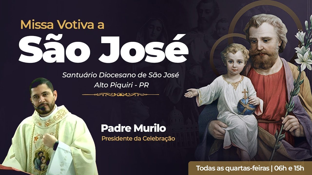 Missa votiva a São José | 15h | Quarta-feira - 30/10/24