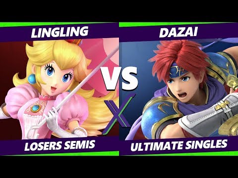 Smash Ultimate Tournament - LingLing (Peach) Vs. Dazai (Roy) - S@X 309 SSBU Losers Semis