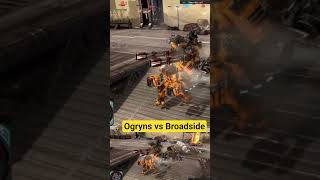 Ogryns vs Broadside Battlesuit #warhammer40k #gaming #dawnofwar2 #cinematicbattle #40kbattle #tau