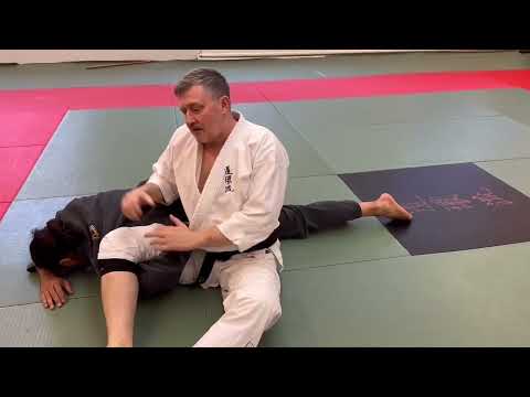 Ashi sankaku garami (Omoplata) — judo technique demonstration