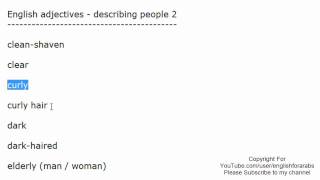 English adjectives - describing people part 2 English For Beginners