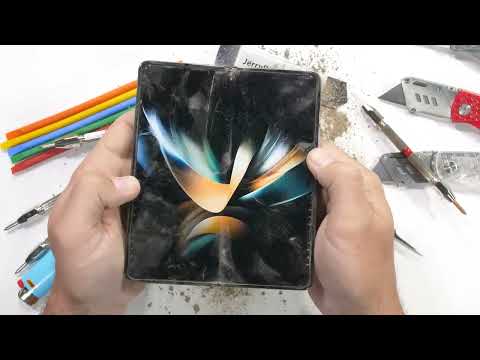 JerryRigEverything! Samsung Z Fold 4 Durability Test - Samsung says its Unbreakable