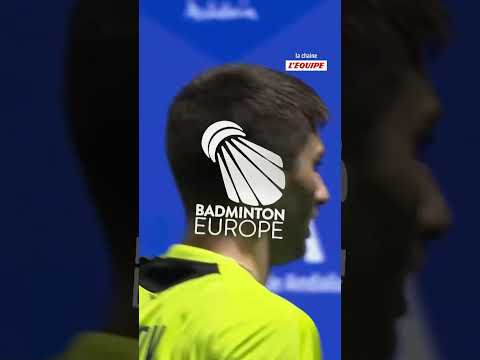 🏸😳 Le superbe point remporté par Christo Popov ! #badminton #lequipe #sports