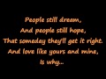Rascal Flatts: "They Try" ~Lyrics