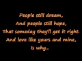 Rascal Flatts: "They Try" ~Lyrics