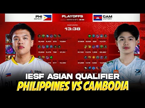 CAMBODIA SHOCKS EVERYONE! PHILIPPINES vs CAMBODIA IESF PLAYOFFS . . .