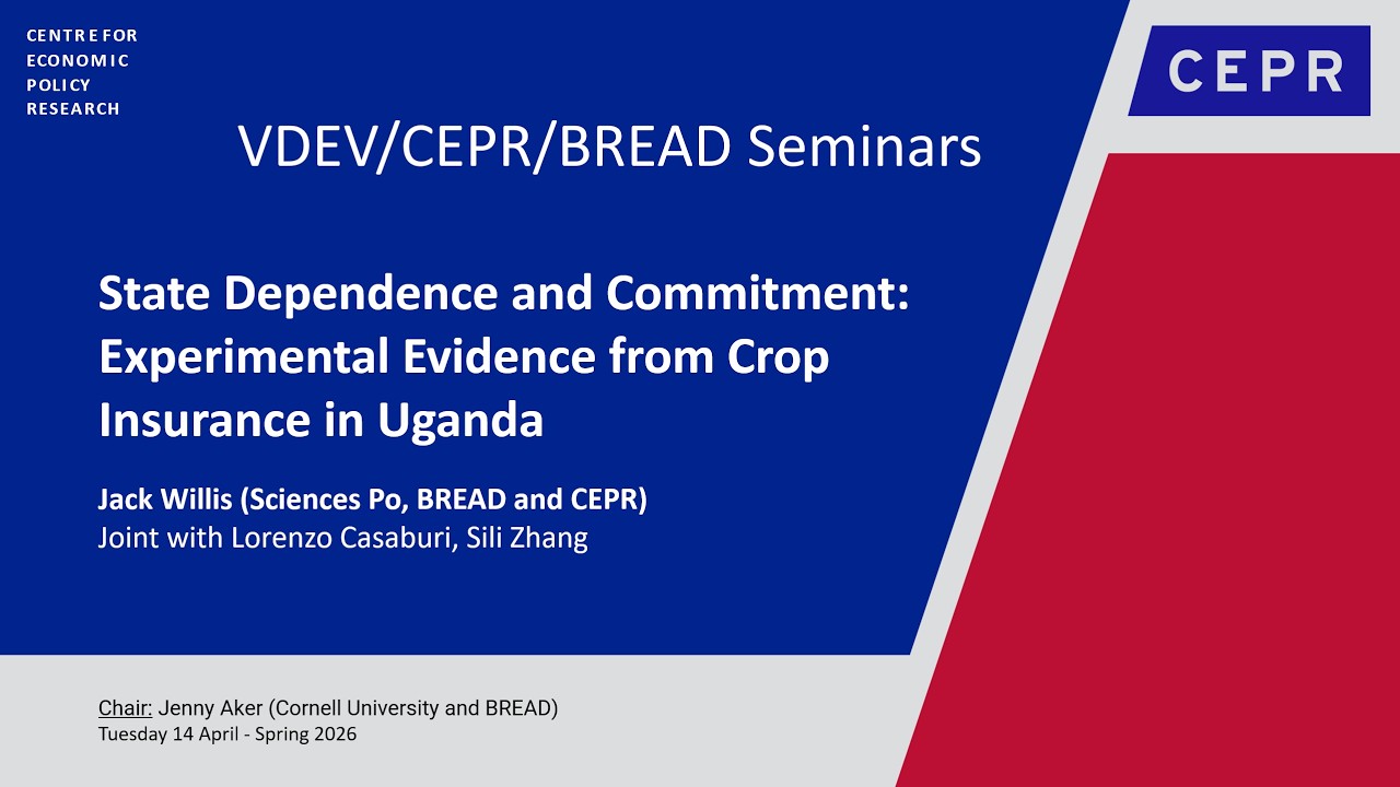 VDEV 77 - Jack Willis (Sciences Po, BREAD and CEPR)