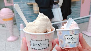 【Vlog】サンリオガチャふわふわスノー・東京駅マイメロ&クロミ装飾・Cath Kidstonのアイス｜すみっコぐらしの映画など。