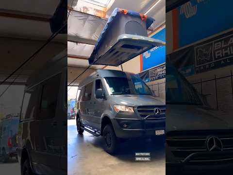 Pop Up Roof with Bed! Install going down on AWD Sprinter Van