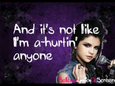 Selena Gomez & The scene - Rock God - Lyrics On Screen