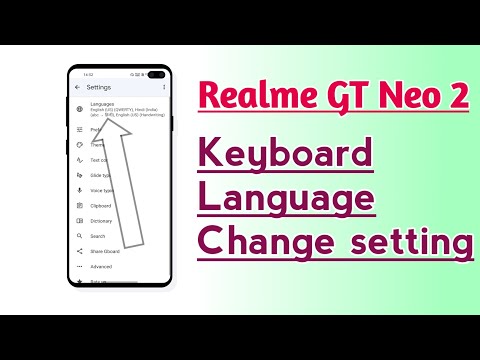 Realme GT Neo 2 Keyboard Language Change setting How to Change
