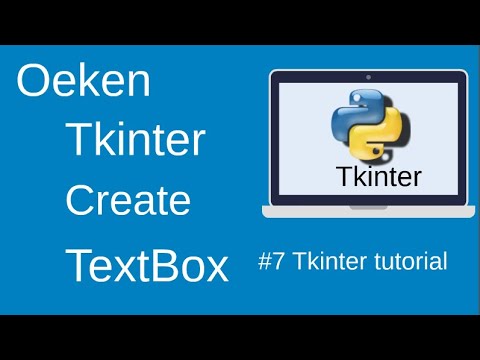 Creating Input fields | Entrybox | Textbox with Tkinter Python  || part-7