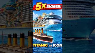 Titanic se 5 Guna bada jahaz! 🚢😱 | World's Largest Cruise Ship #Shorts #FactoJolt