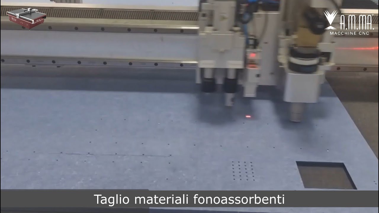 Taglio materiali fonoassorbenti con Tang It - AMMA Macchine cnc