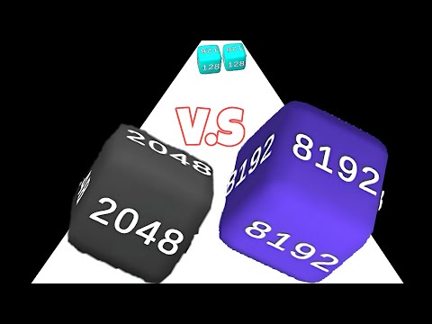 2048 HOLE : Level Up Cubes Hole -  Math Gameplay (Reach 8192)