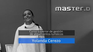 YOLANDA CEREZO ROJAS. Curso superior de gestión de alojamientos turísticos YOLANDA CEREZO ROJAS. Curso superior de gestión de alojamientos turísticos