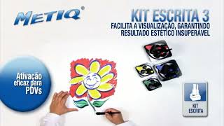 Criando com kit escrita Metiq 3 e 5 pincéis; canetas Poster, Lúmina e Easy Pen