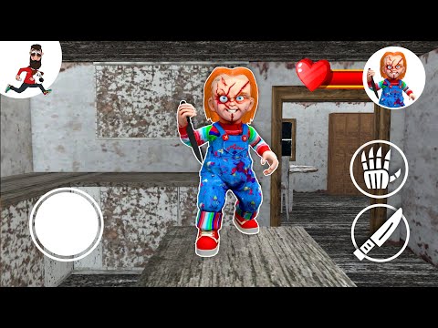 Play as Chucky in Granny House ► funny horror granny game parody