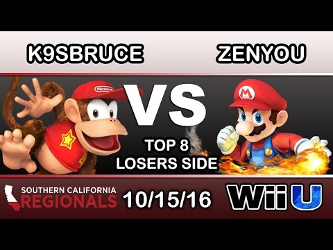 SCR 2016 - INF | K9sbruce (Diddy) Vs. eM | Zenyou (Mario) Top 8 Losers - Smash Wii U