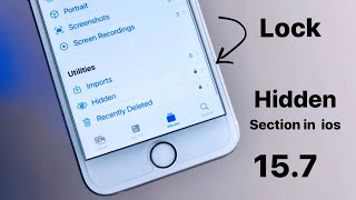 Lock hidden folder in Photos app in iPhone 7,6s,6