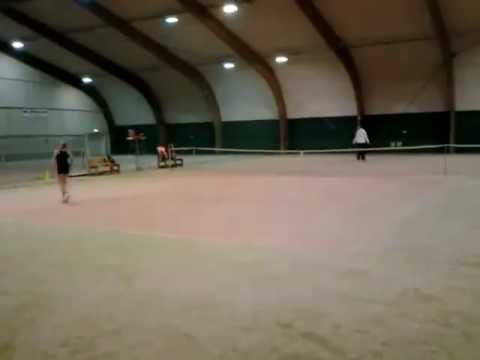 Junior tennis player Mille Elsborg age 9 2012-03-09